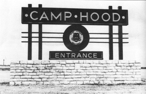 Camp Hood Entrance during World War II