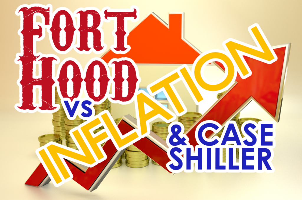 Fort Hood vs. Inflation and Case Shiller Index