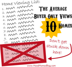 The average buyer views 10 homes