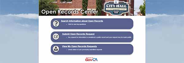 Killeen Open Records Request