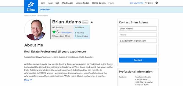 Fort Hood Realtor Zillow Reviews