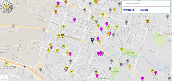 Texas Sex Offender Map Killeen